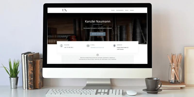 Webseite Kanzlei